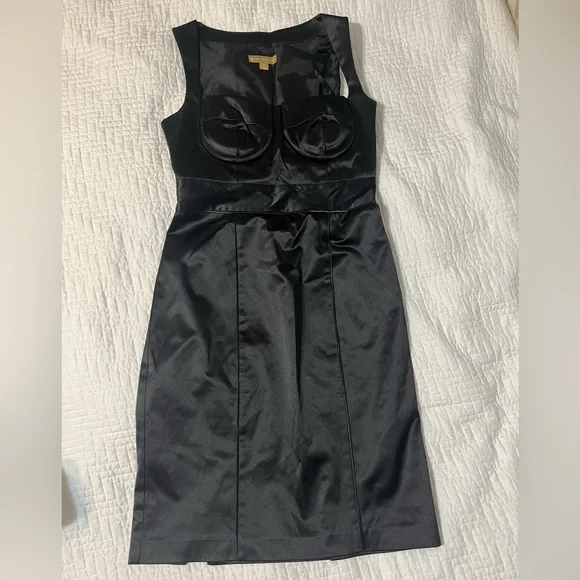 target black satin dress Yvette Slip Maxi Dress With Asymmetrical Hem - Black